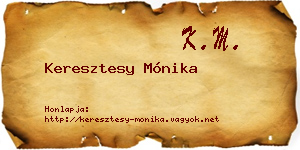 Keresztesy Mónika névjegykártya
